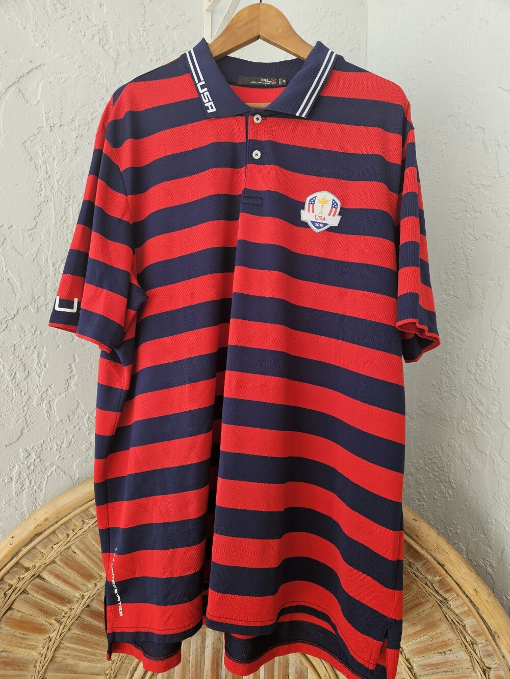 Polo Ralph Lauren Mens XXL Collectible 2016 USA GOLF Team Shirt Sport PATRIOTIC